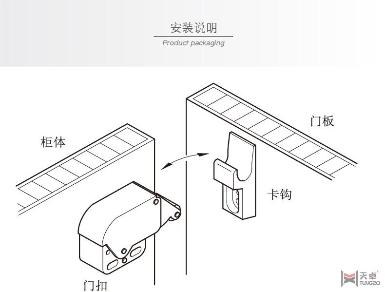 海福樂彈簧門扣